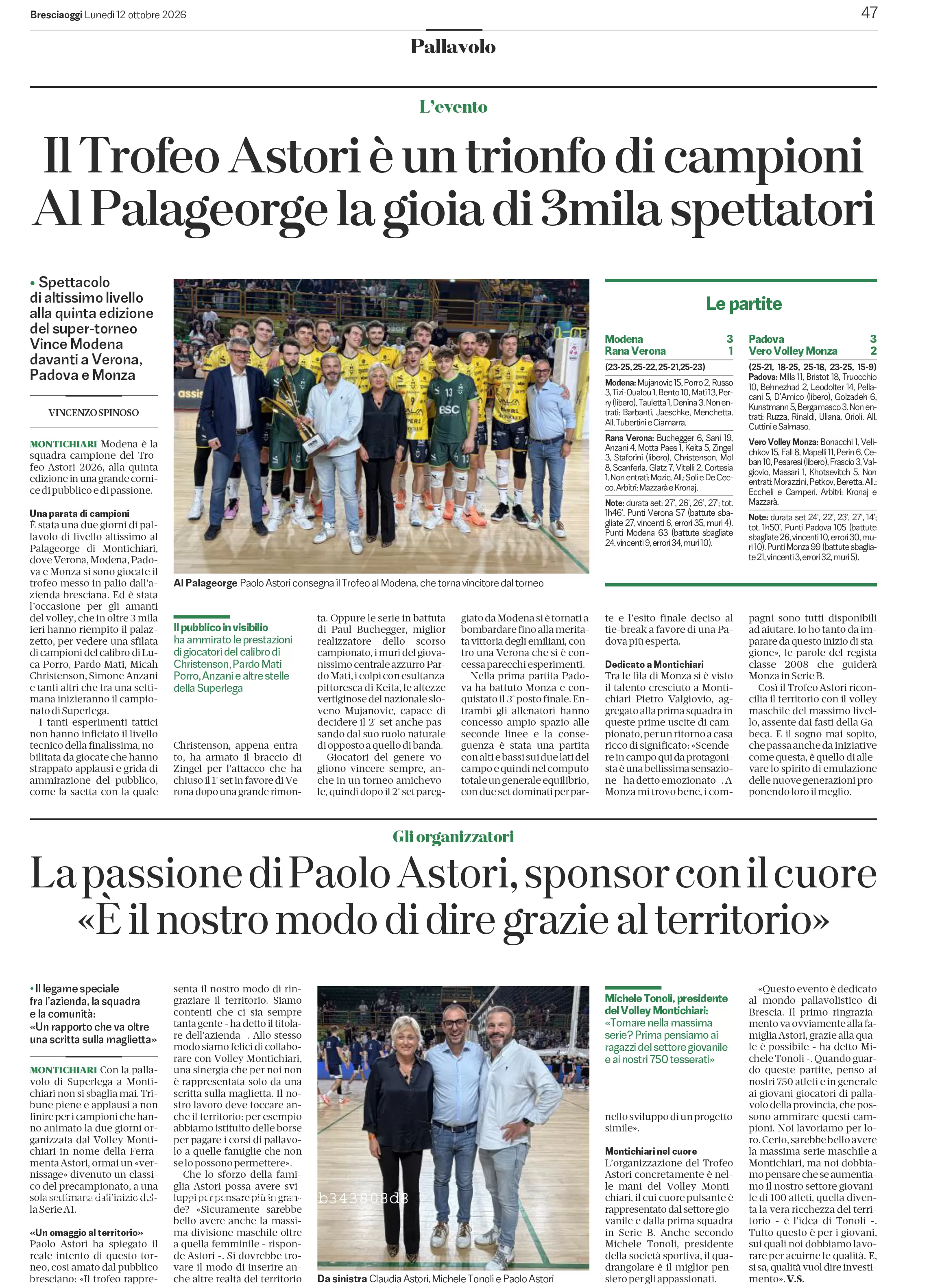 Trofeo Ferramenta Astori Sul Bresciaoggi