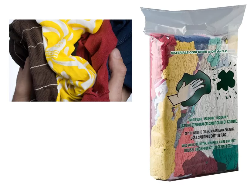 Confezione 4 kg pezzame maglietta leggera euro recycling