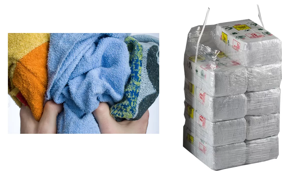 Confezione 20 kg pezzame spugna colorata euro recycling