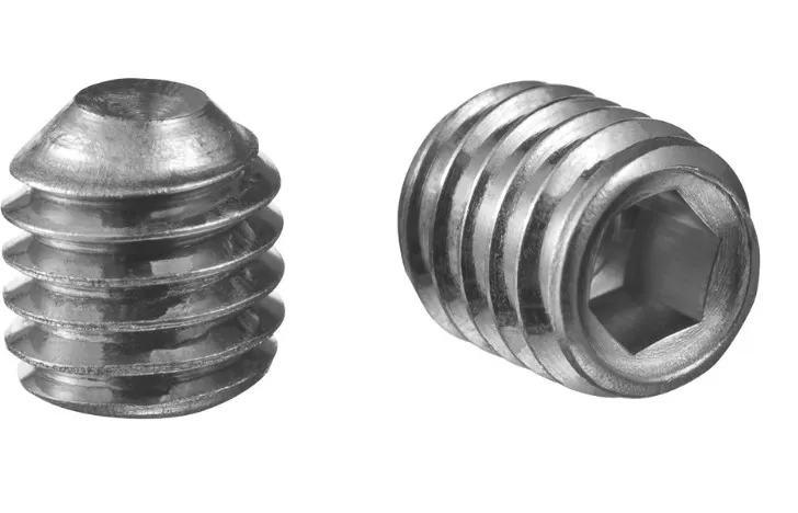 Grano punta coppa din916 inox a4