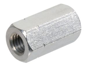 2 Dadi Lunghi Esagonali M10 X 60 Mm In Acciaio Zincato - Per Collegamenti Meccanici E Fai Da Te - Foto 4