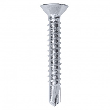 Viti Autofilettanti Per Lamiera DIN 7504 In Acciaio Inox A2, 4,8 Mm, Testa Svasata E Croce - 100 Pezzi