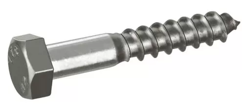 Viti per legno testa esagonale zincata din 571