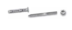 KIT VITE TASSELLO DADO M10 RACCORDERIE METALLICHE 216/KIT