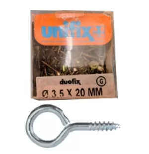 CONFEZIONE OCCHIOLI ZINCATI 3276 UNIFIX