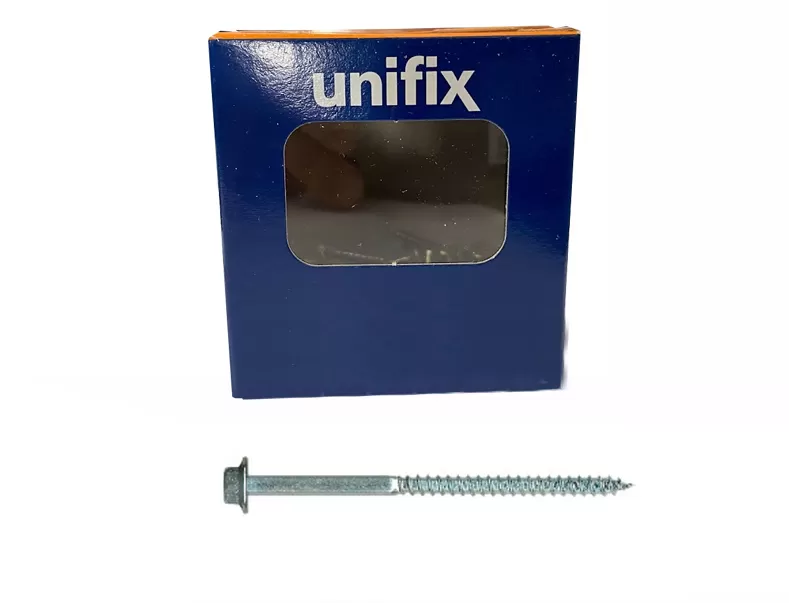 Confezione viti legno te con collare zincate unifix