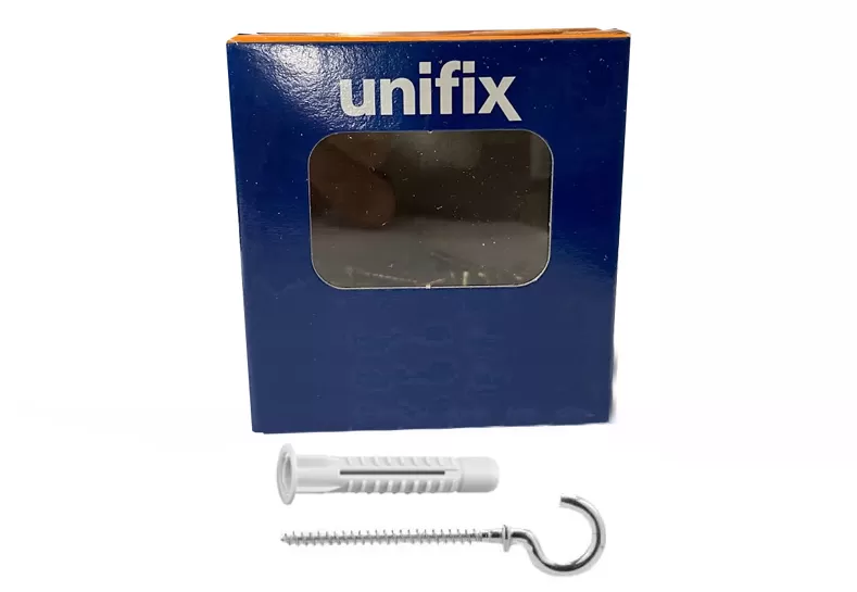 Confezione tassello polietil. mzk occhiolo aperto unifix