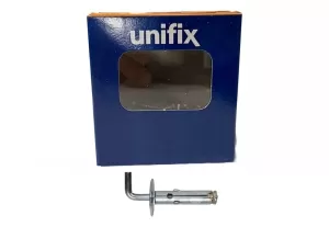 CONFEZIONE TASSELLO ACCIAIO CON GANCIO MEDIO UNIFIX