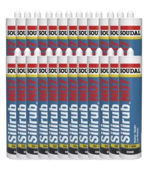 CONFEZIONE 24 SILICONE NEUTRO SILRUB N07 SOUDAL