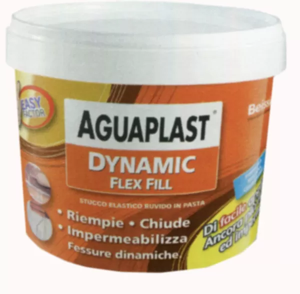 Stucco elastico ruvido fibrato dynamic flex aguaplast