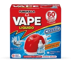 ELETTROEMANATORE LIQUIDO E RICARICA VAPE CLASSIC