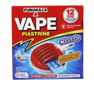 VAPE INSETTICIDA ELETTRODIFUSSORE CON 10 PIASTRINE