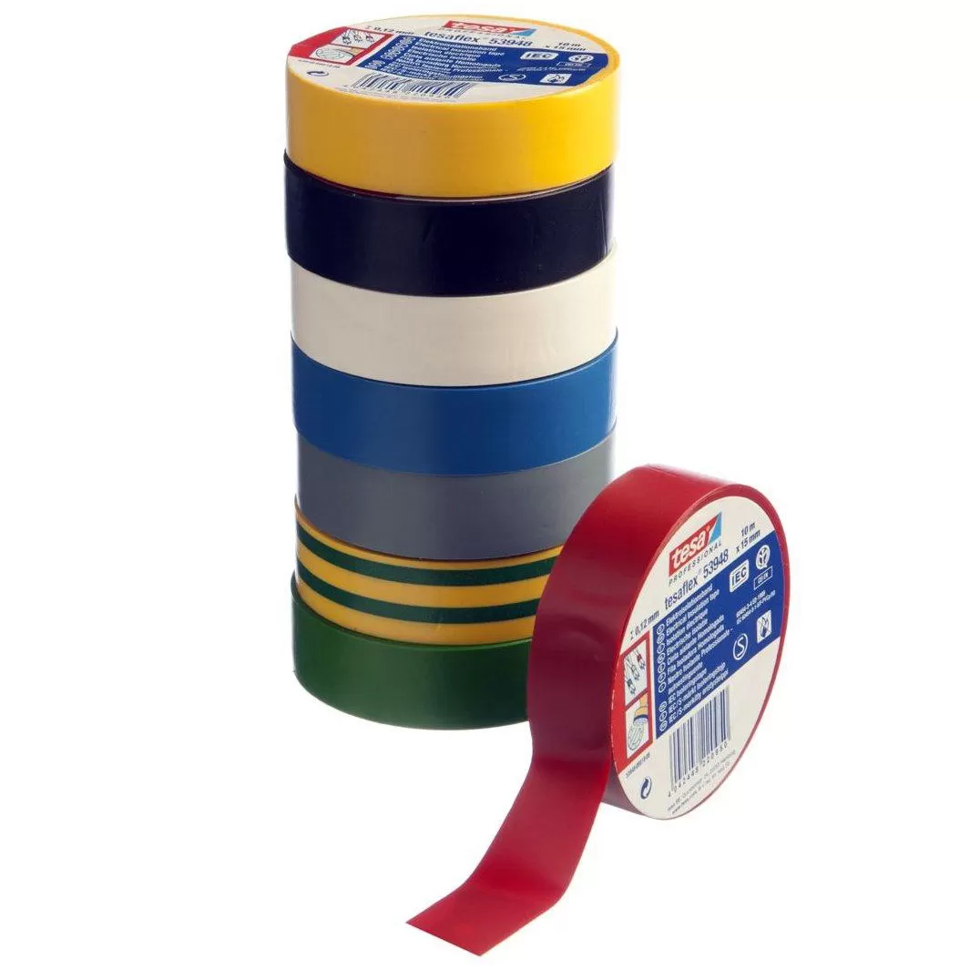 Nastro isolante in pvc tesaflex vari colori 53948 tesa