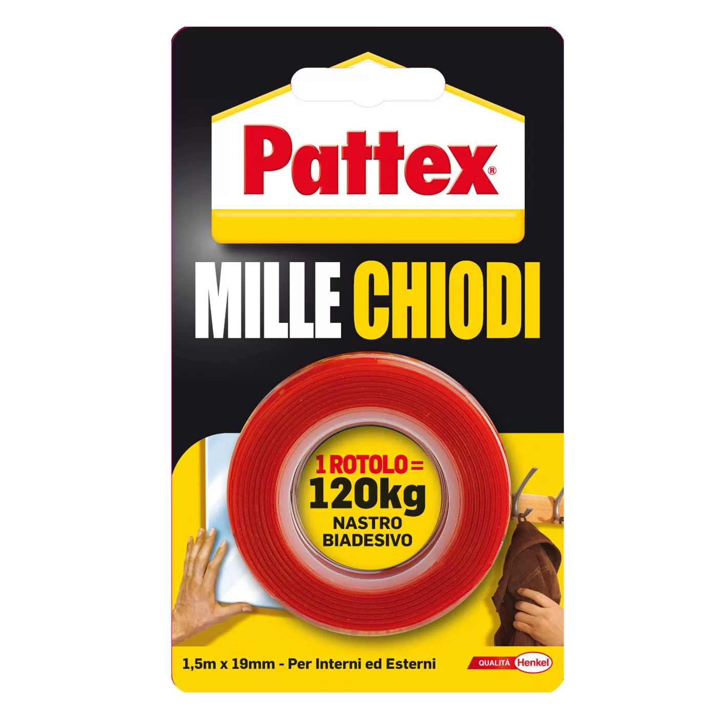 Nastro biadesivo millechiodi pattex