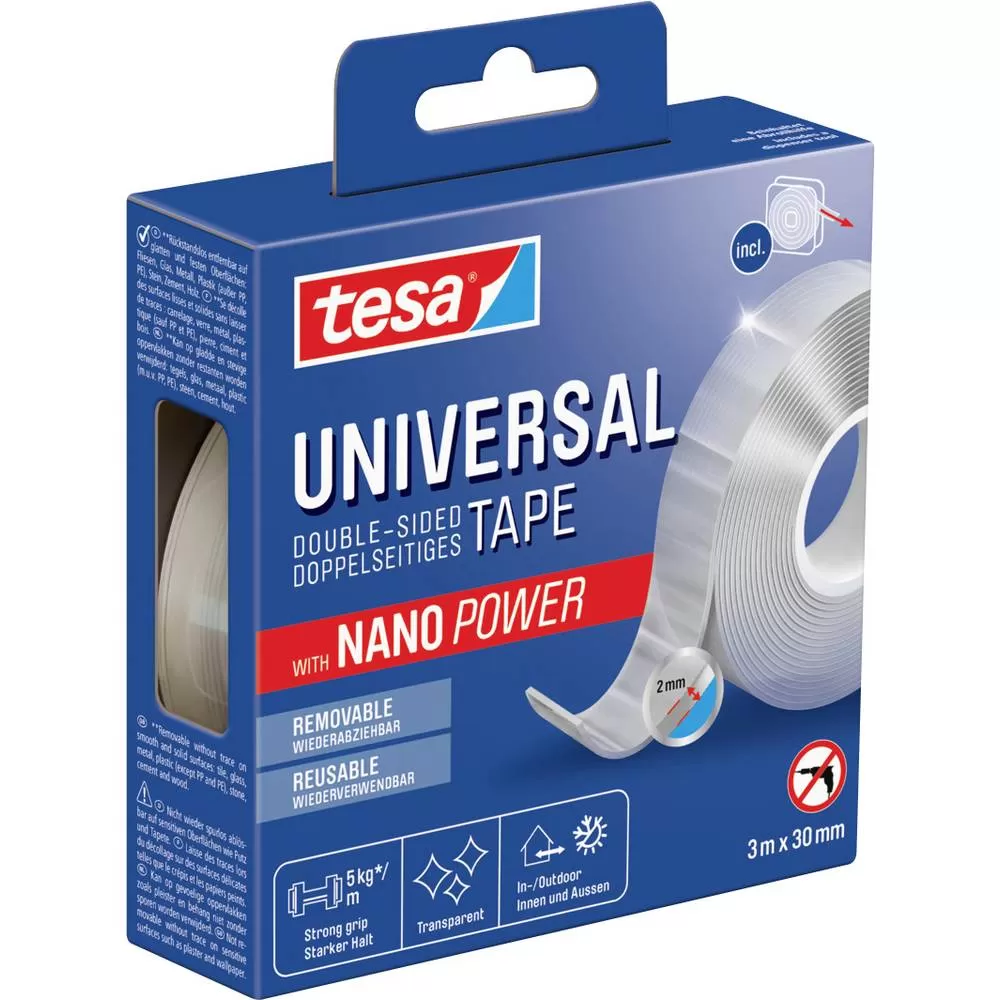 Nastro biadesivo universale tape nano tesa