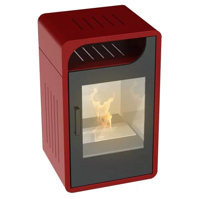 Stufa a combustibile fiammetta junior static bordeaux gmr