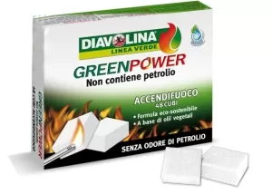 CONF. 48 CUBETTI ACCENDIFUOCO GREENPOWER 15335 DIAVOLINA