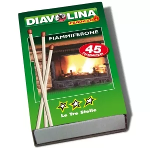 CONFEZIONE 45 FIAMMIFERONI DIAVOLINA 16515