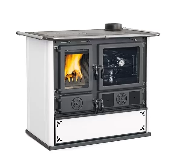 Cucina legna rosa 5.0vst steel bianco puntin. la nordica