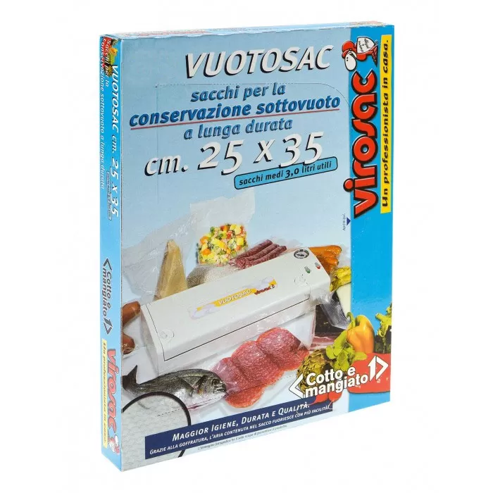 Confezione 100 sacchetti sottovuoto 30x40 400030 virosac