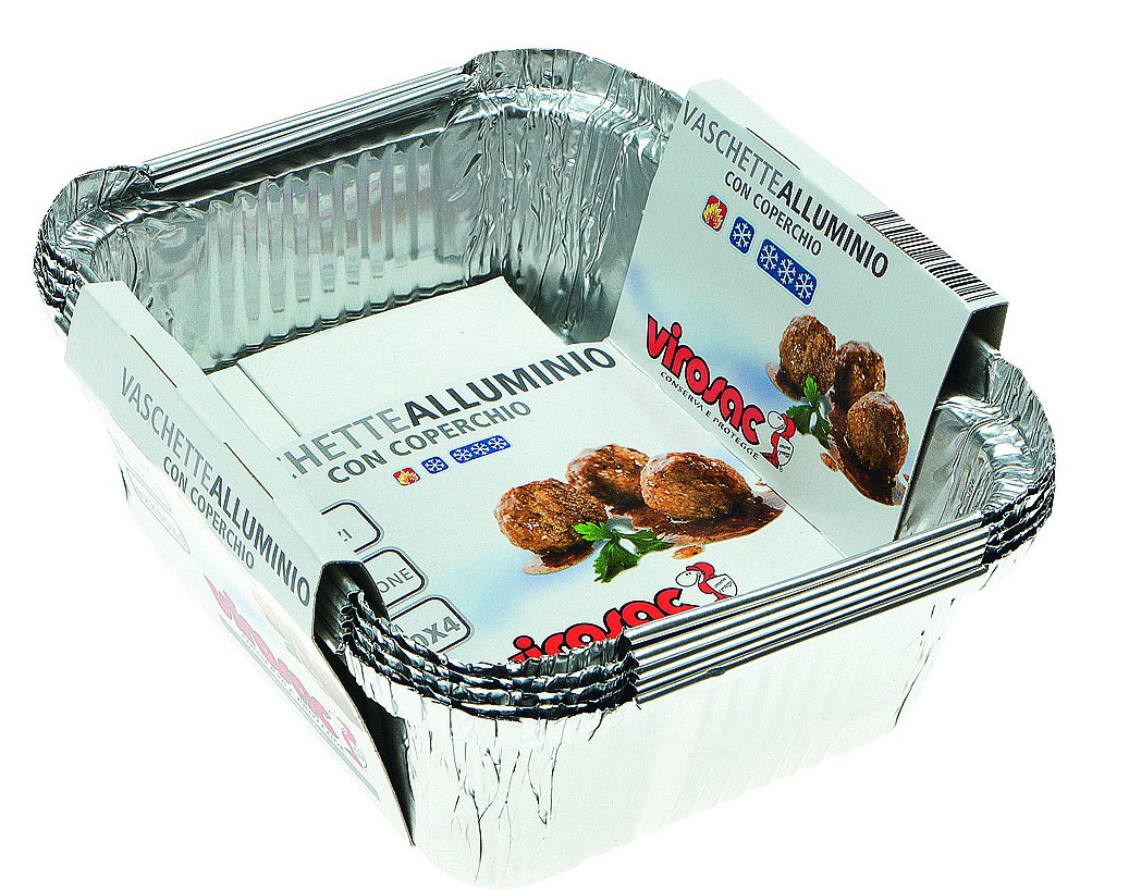 Fackelmann Vaschette Alluminio Per Barbecue - 5 Pezzi - 34,5 X 22,5 X 2 Cm - Foto 3