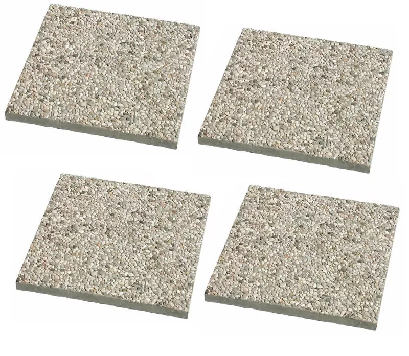 Set 4 marmette 50x50 ghiaino 795045 bizzotto