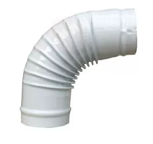 GOMITO 90° STUFA SMALTATO BIANCO SAVE