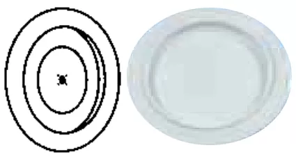 Rosone smaltato bianco 1785 metallurgica rivarolese