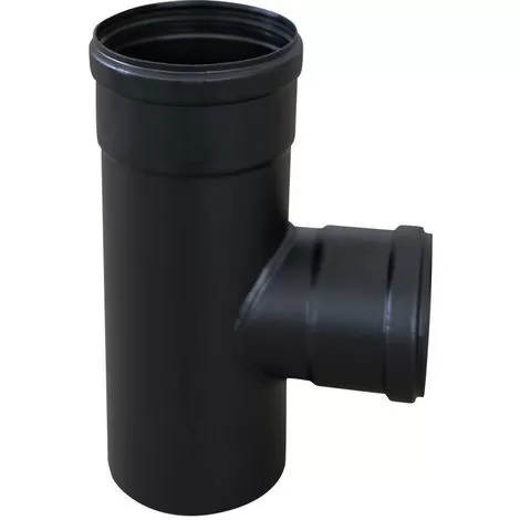 Raccordo a t 90 pellet nero europrofil