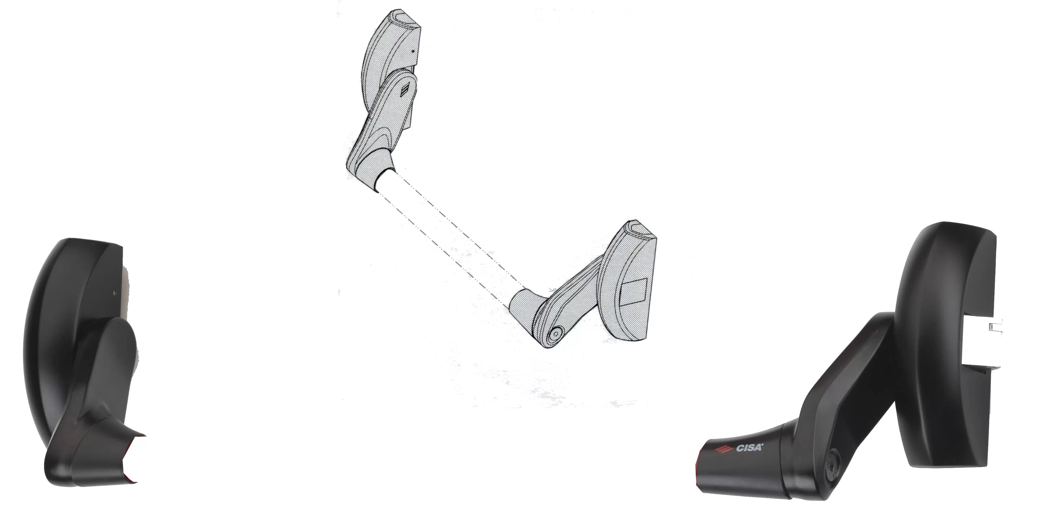 Maniglione antipanico fast push 159011100 cisa