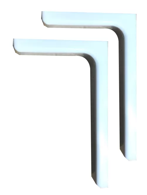 Coppia mensole bianche fhara