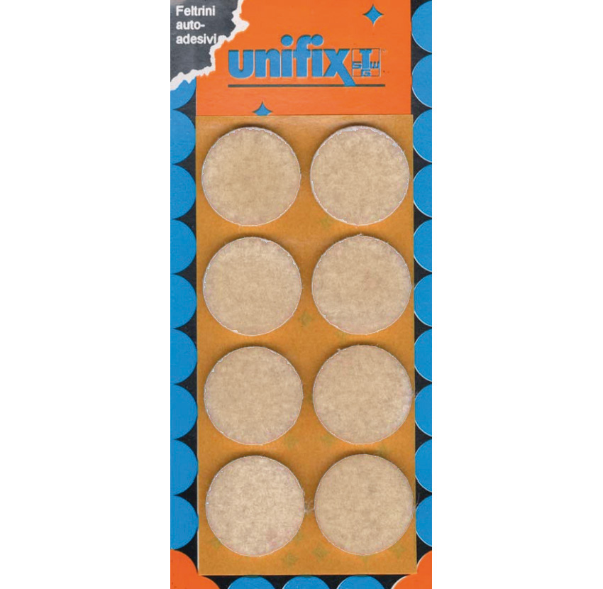 Adsamm® 105 Feltrini Autoadesivi Bianchi 30x30 Mm - Piedini Mobili In Feltro Spesso 3.5 Mm - Foto 2