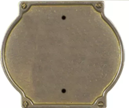 Targa porta numero in ottone brunito tg1ob alubox