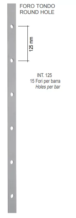 Elemento ferro per ringhiera 08.077 euro-fer