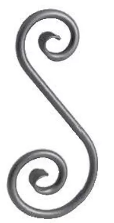 Elemento ferro per ringhiera 01.131.02 euro-fer