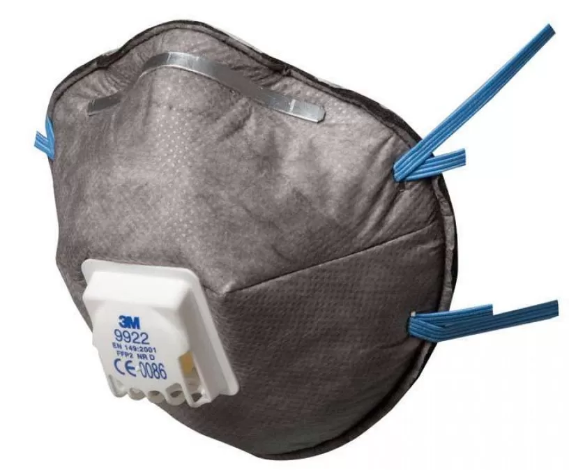 Respiratore antipolvere p2 valvola carbone attivo 3m 9922