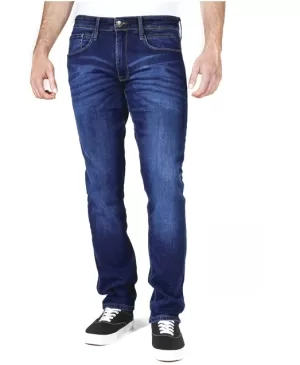 JEANS WORK 0 MEDIUM BLU WITH HANDBRUSH RICA LEWIS