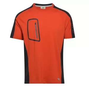T-SHIRT CROSS ORGANIC ROSSO 177678 45019 DIADORA