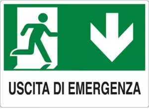 CARTELLO ALL. USCITA DI EMERGENZA E002IT78 D&B VERONA