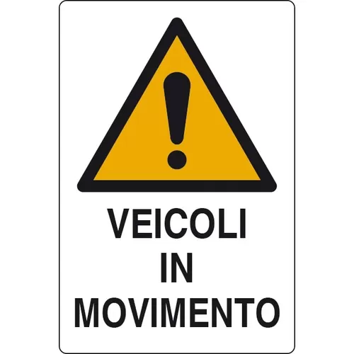 Cartello all. pericolo veicoli in movimento w0010240 d&b