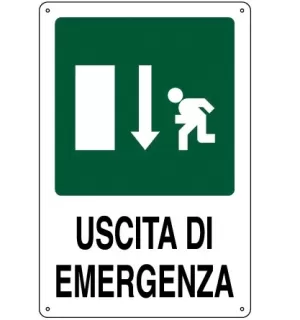 CARTELLO ALL. USCITA DI EMERGENZA 0320.00.10 D&B VERONA