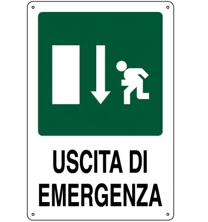 Cartello all. uscita di emergenza 0320.00.10 d&b verona