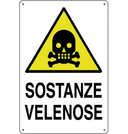 Cartello all. pericolo sostanze velenose 0020.33.60 d&b