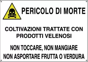 CARTELLO ALL. PERICOLO DI MORTE 0040.36.00 D&B