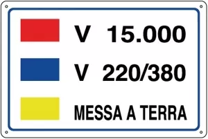 CARTELLO ALL. ALTA TENSIONE 0021.38.00 D&B