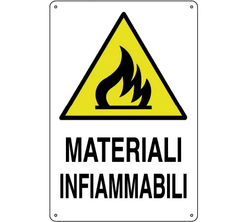 Cartello all. materiali infiammabili 0020.24.20 d&b