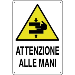 CARTELLO ALL. ATTENZIONE ALLE MANI 0020.78.00 D&B