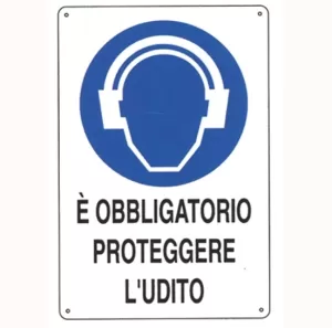 CARTELLO ALL. OBBLIGO PROTEZIONE UDITO 0180.05.00 D&B