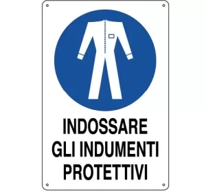 CARTELLO ALL. OBBLIGO INDUMENTI PROTETTIVI 0180.58.00 D&B