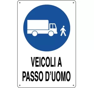 CARTELLO ALL. VEICOLI A PASSO D' UOMO 0180.67.00 D&B